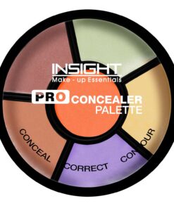 INSIGHT Pro Concealer Palette - Shade Corrector | Makeup Wheel for Face | Satin–Matte Finish | 3-in-1 Conceal, Contour & Correct | Waterproof | Full Coverage | 15gm