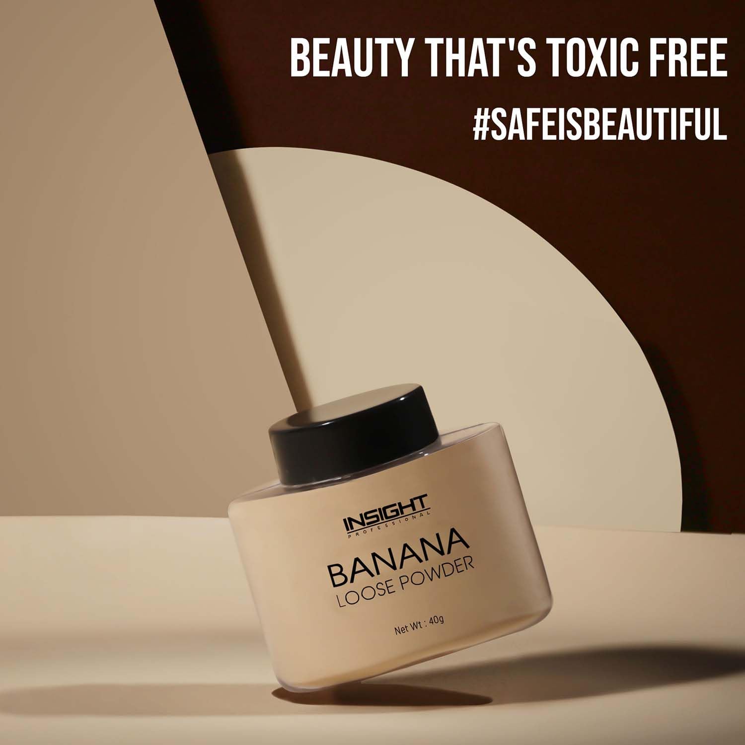 INSIGHT Banana Loose Powder 40g | Lightweight| Long-Lasting Coverage|Oil-Absorbing Finish| Reduces Shine| Suitable for All Skin Types - Image 5