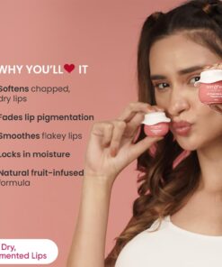 Alternative view of DOT & KEY Lip Plumping Mask With Shea Butter & Vitamin C + E For Naturally Glowing Lips | Smoothes Flaky & Dry Lips | LipMask For Soft,Smooth & Plump | (Lingonberry) |15Ml