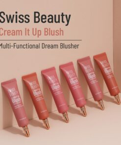 Alternative view of Swiss Beauty Cream It Up Blush | Highly pigmented | Super-blendable | Long-lasting | Enriched with Shea Butter | Multipurpose | Shade-03 Cheeky Peach, 10ml